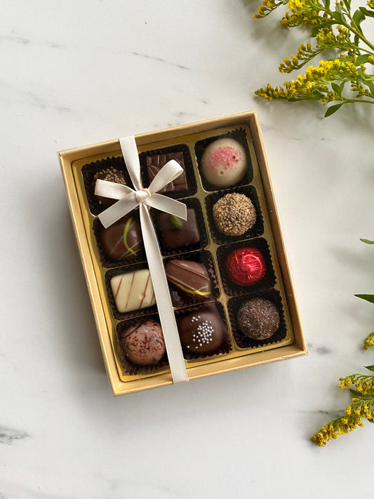 Konfekteeske, vegansk, nøttefri, glutenfri,, melkefri, laktosefri, konfekt, sjokolade, dessert, belgisk